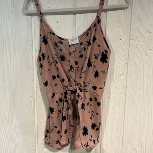 Sienna Sky Spaghetti Strap Blouse Size Medium